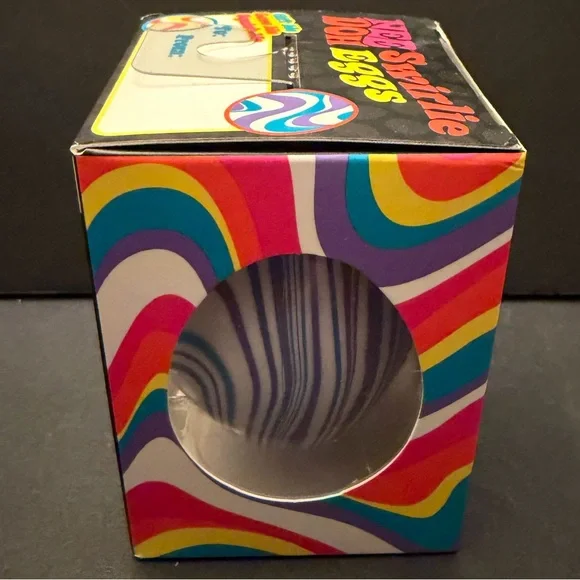 New! NeeDoh Swirlie Egg Toy~Purple & Blue Swirl~Quick Shipping! - Picture 2 of 5